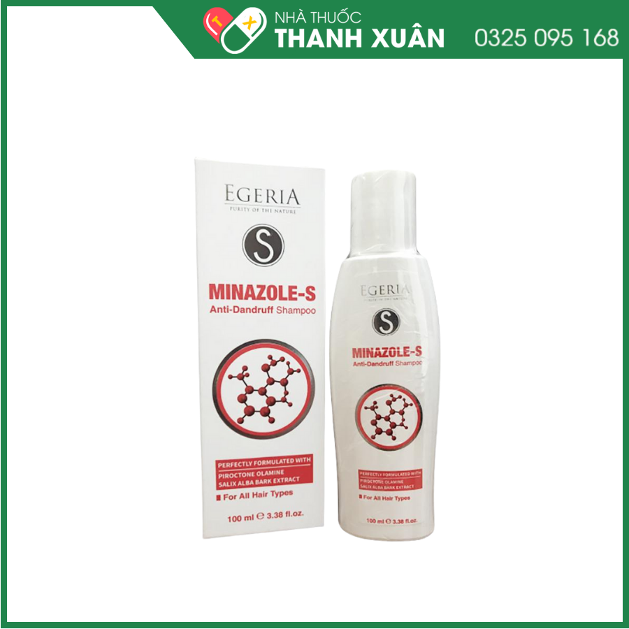 Dầu gội Minazole-S -  dầu gội trị nấm da đầu